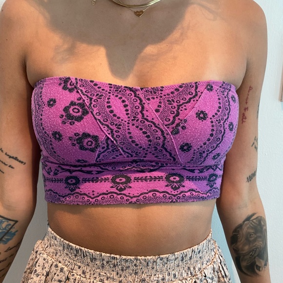 Free People Tops - Free People purple bandeau top